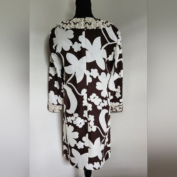 Tory Burch Brown Floral Dress - Picture 4 of 9